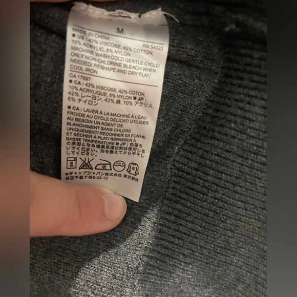 Banana Republic Women’s Sweater Lace Look Knit Black Size Medium Goth - Picture 6 of 9